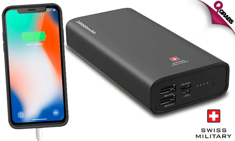 Swiss Military Bieudron 20000mAh Power Bank!
